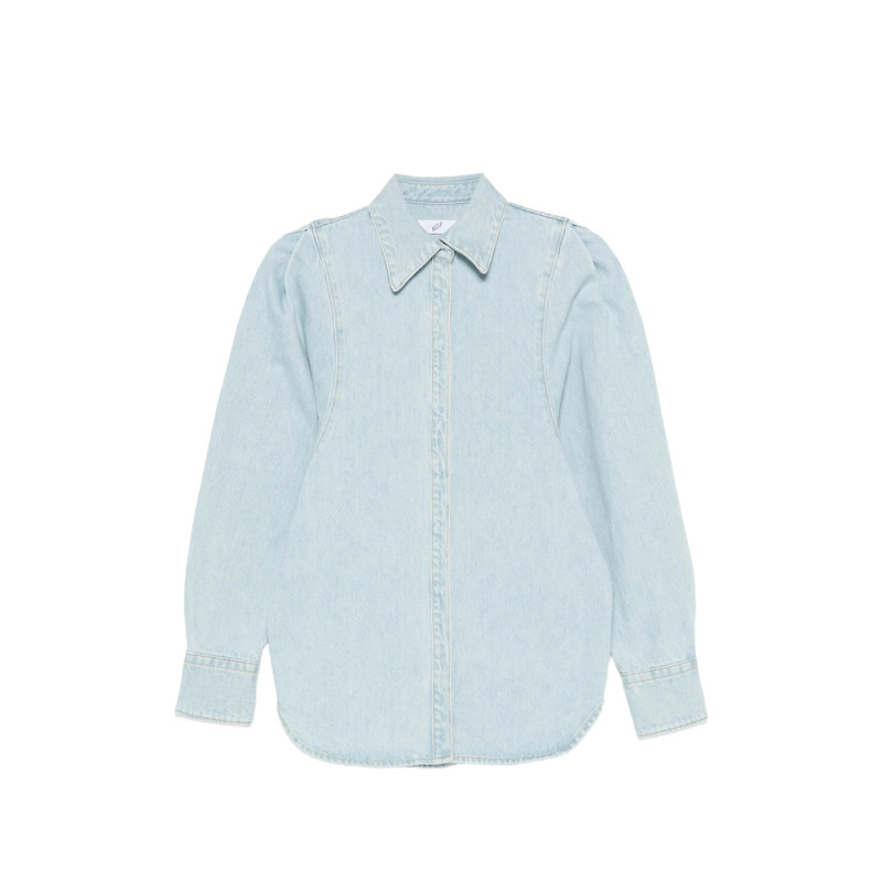 Bite Studios Puff-sleeve Denim Shirt