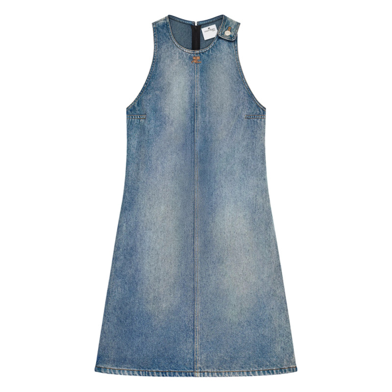 Courrèges Sleeveless Denim Dress