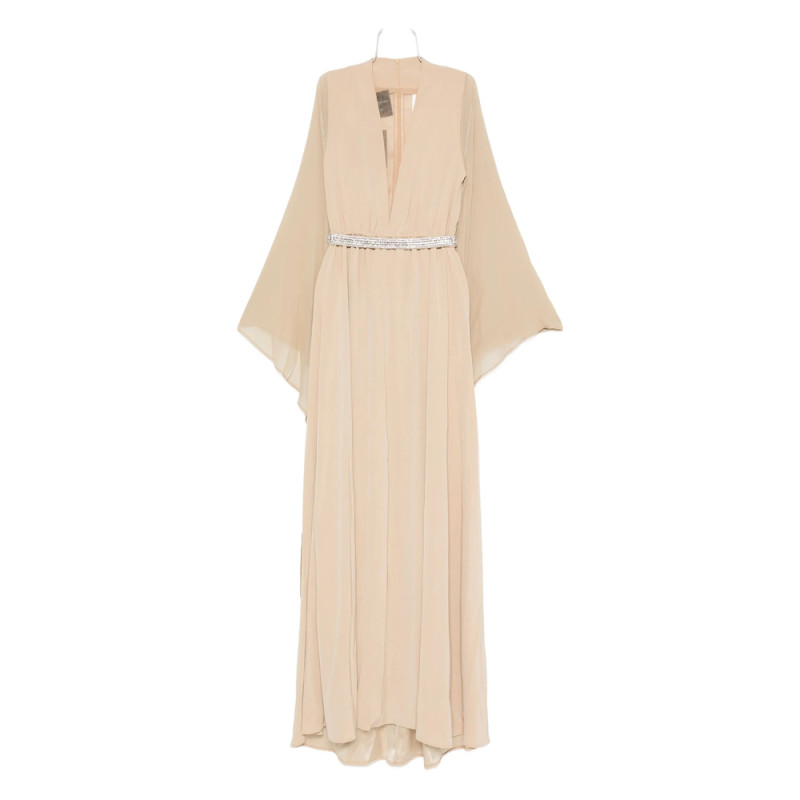 Stephane Rolland Embellished-belt Maxi Dress