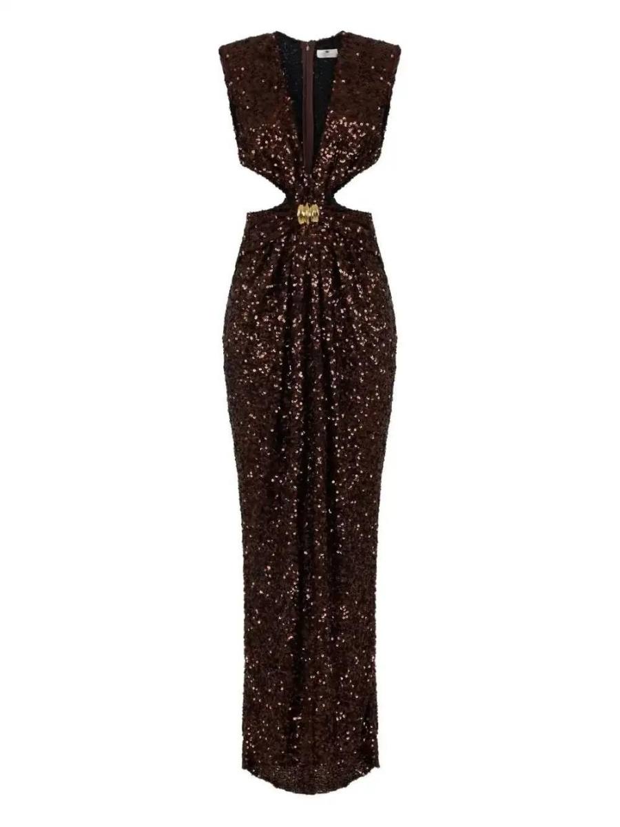 sequin-embellished dress