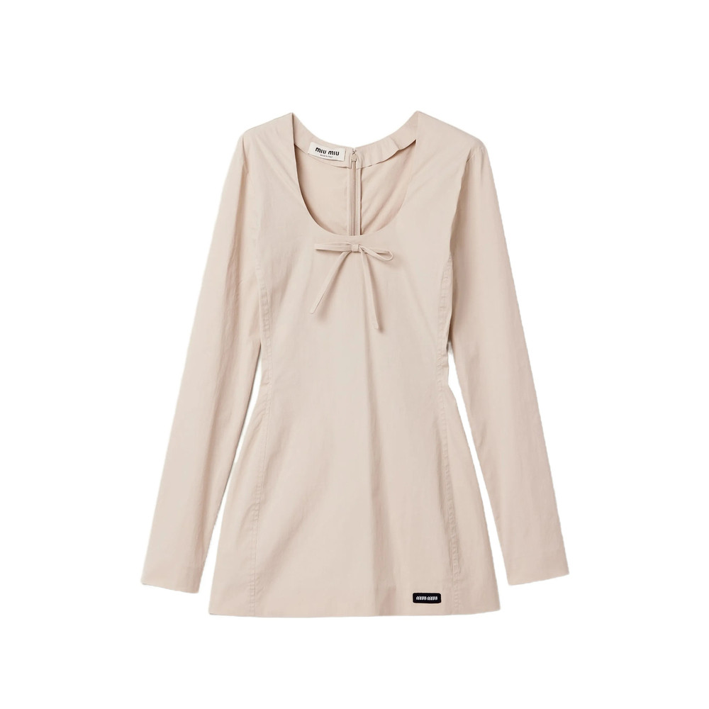 Miu Miu Stretch Poplin Mini-dress