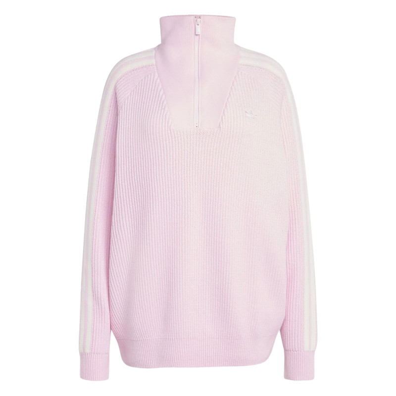 Adidas Funnel-neck Zip-detail Jumper