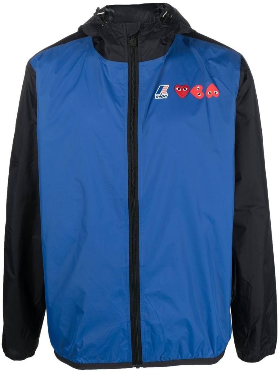 x Kway logo-print hooded jacket