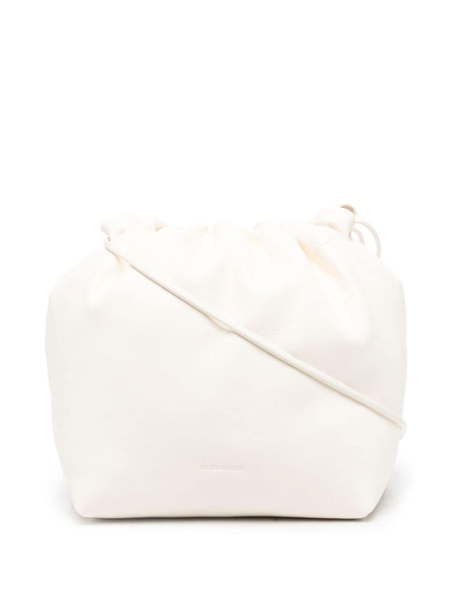 drawstring-fastening shoulder bag