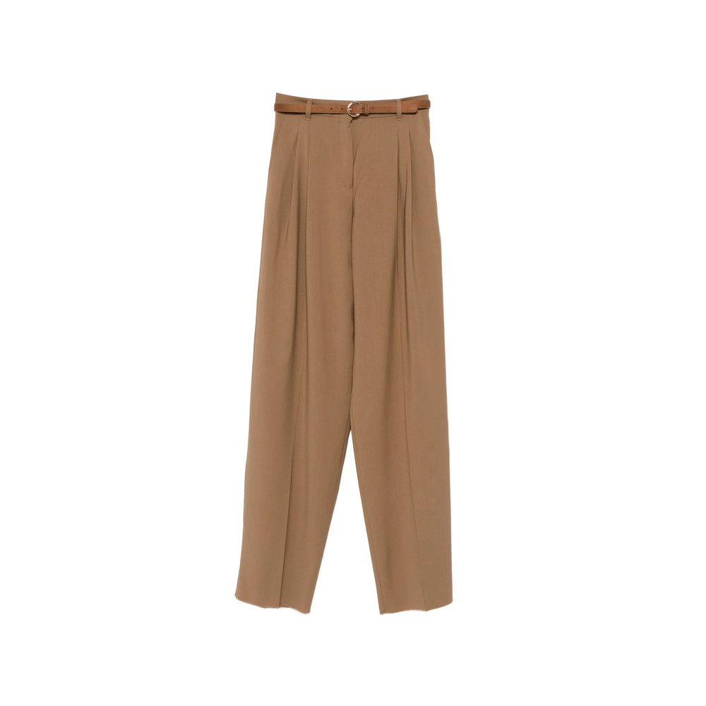 Max Mara Studio Pleated Belted Trousers