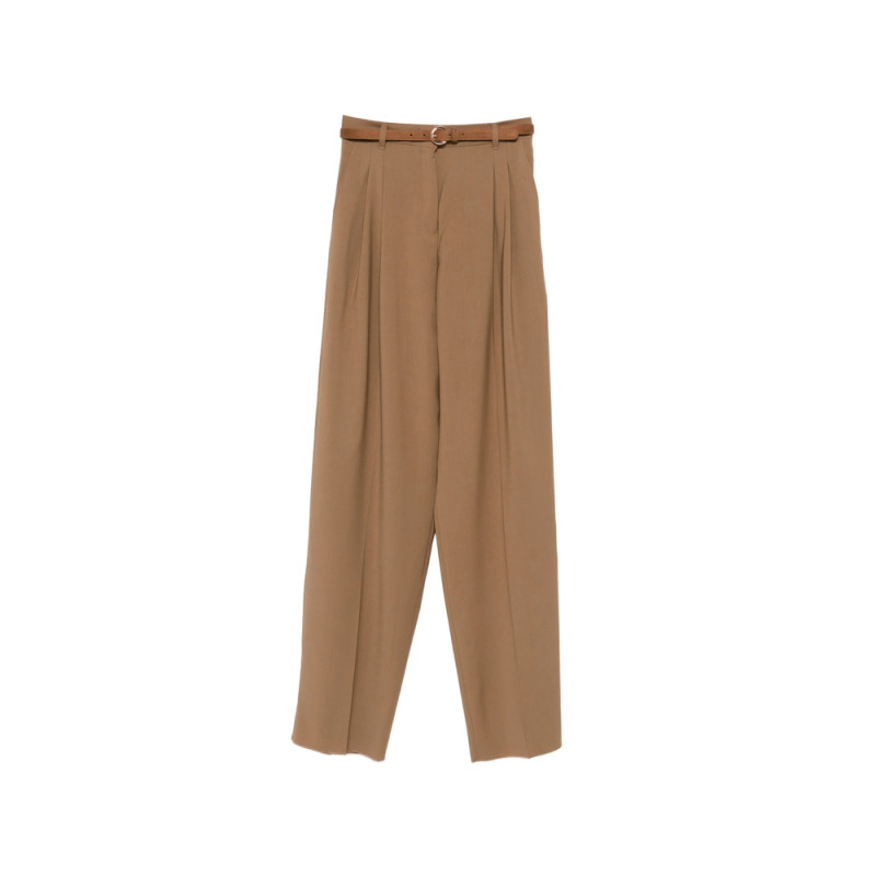 Max Mara Studio Pleated Belted Trousers