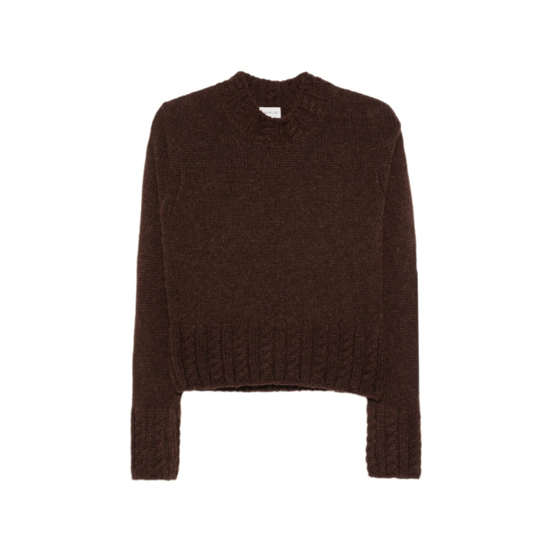 Moncler Cable-knit Logo-patch Sweater