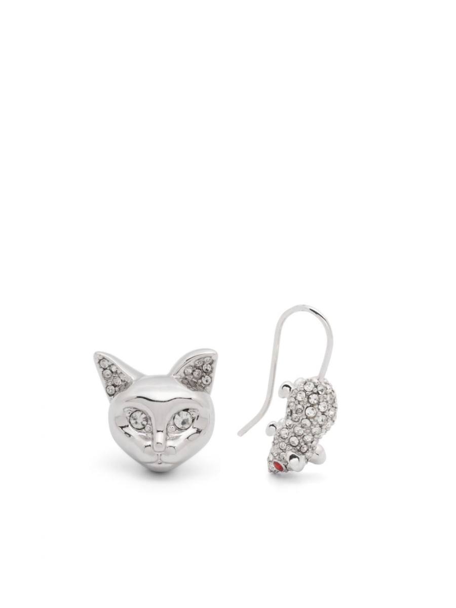 cat and mouse earrings