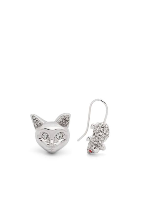 cat and mouse earrings