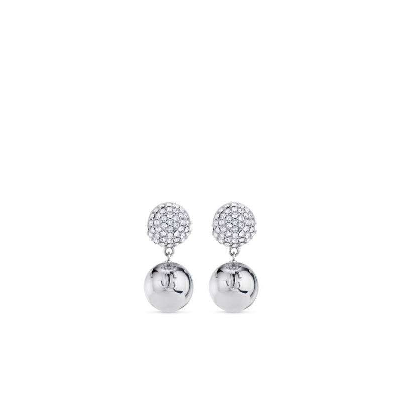 Jimmy Choo Embossed Logo Earrings
