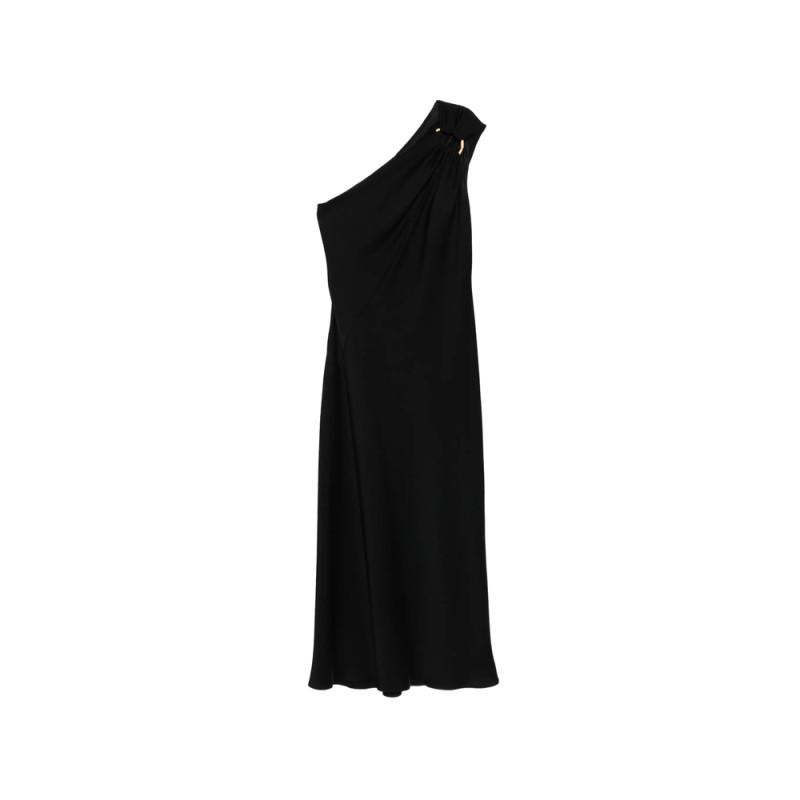 Max Mara Studio One-shoulder Draped Maxi Dress