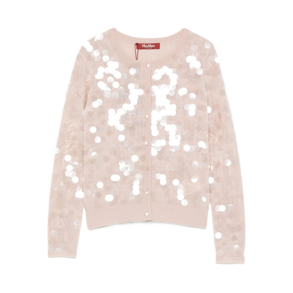 Max Mara Studio Sequin Embellished Cardigan