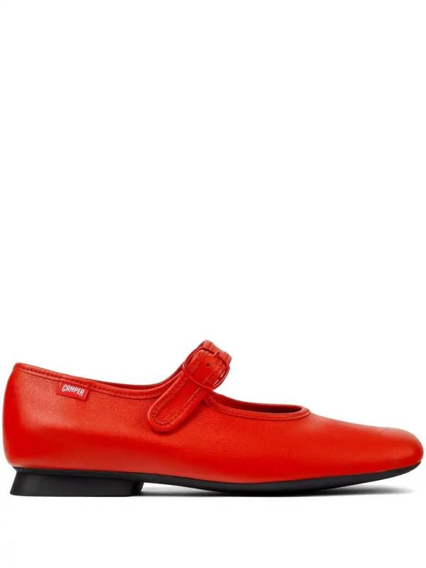 Casi Myra leather ballerina shoes