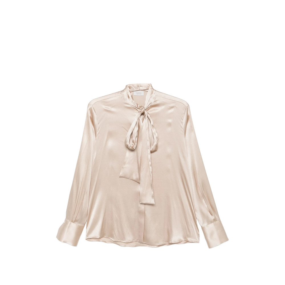 Mazzarelli Pussy-bow Satin Blouse