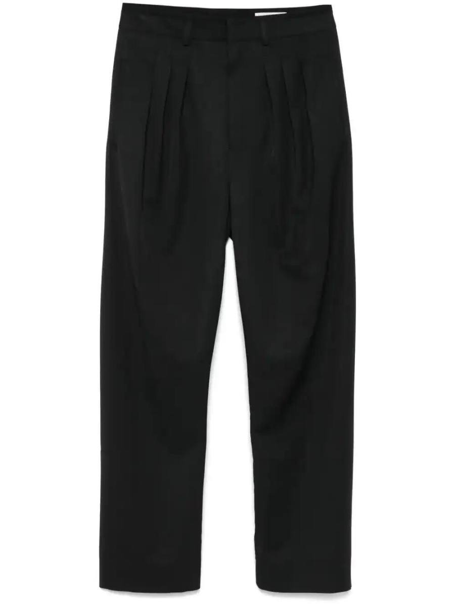 pleated tailored pants