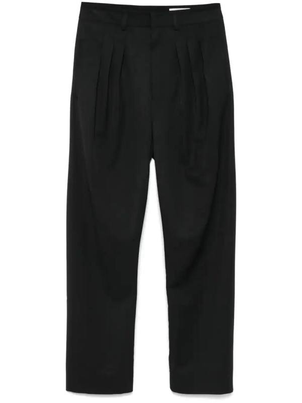 pleated tailored pants