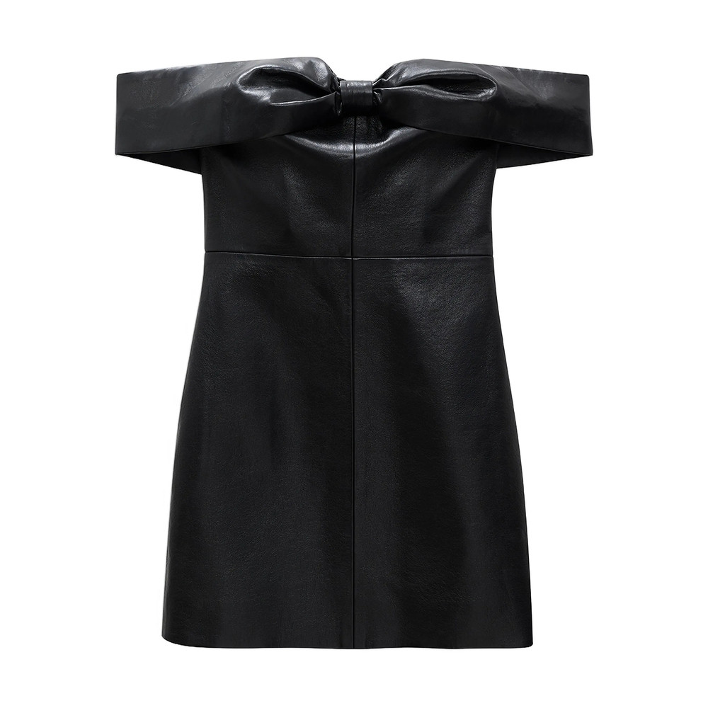 Anine Bing Bow-detailing Strapless Mini Dress