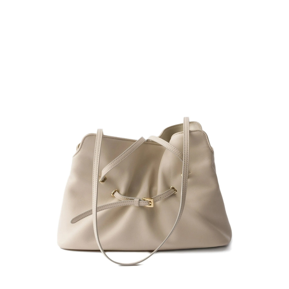 Prada Small Dada Leather Tote Bag