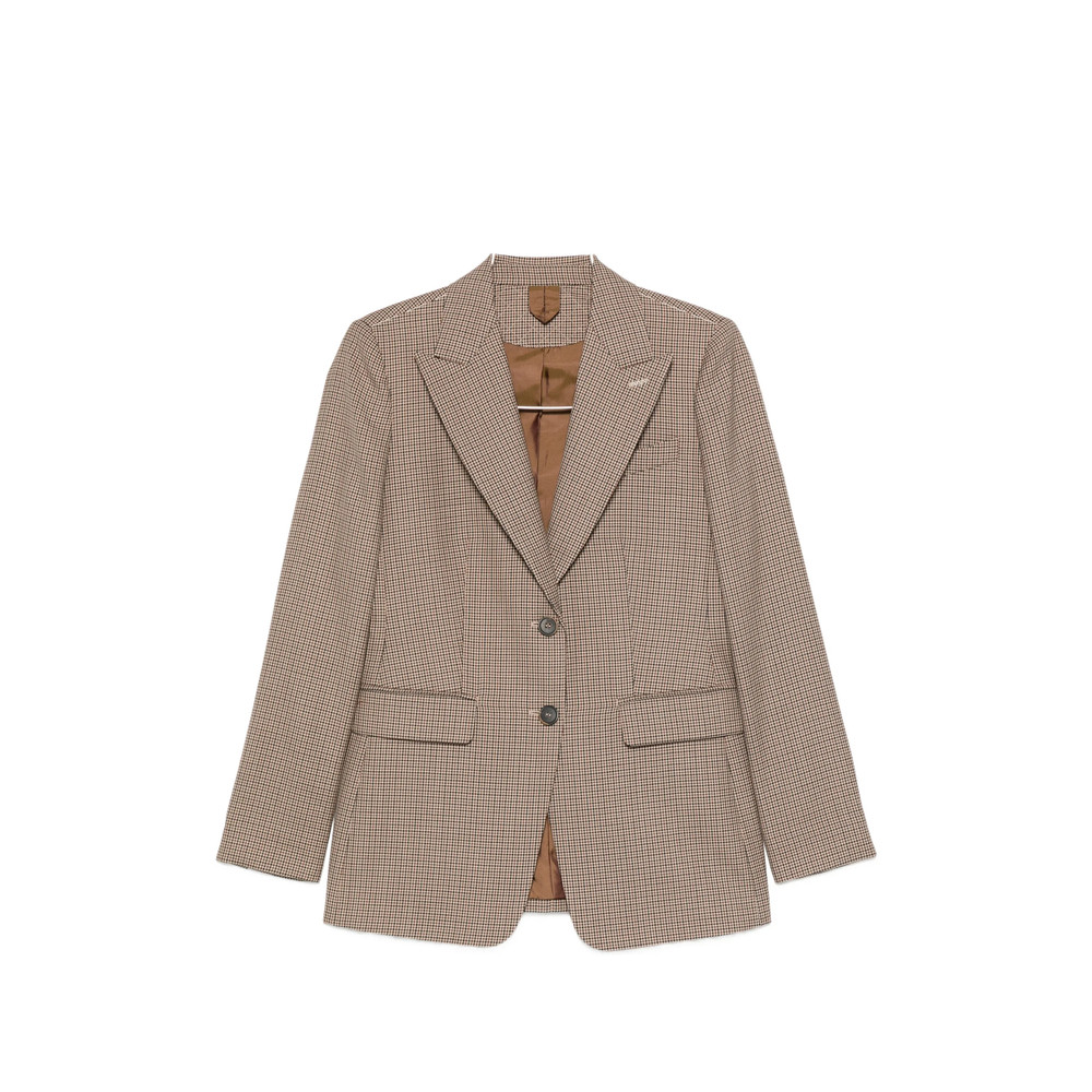 Max Mara Caro Houndstooth-pattern Tailored Jacket