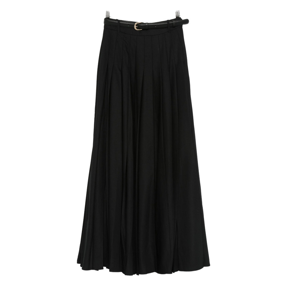 Self-portrait Pleated Belted Skirt