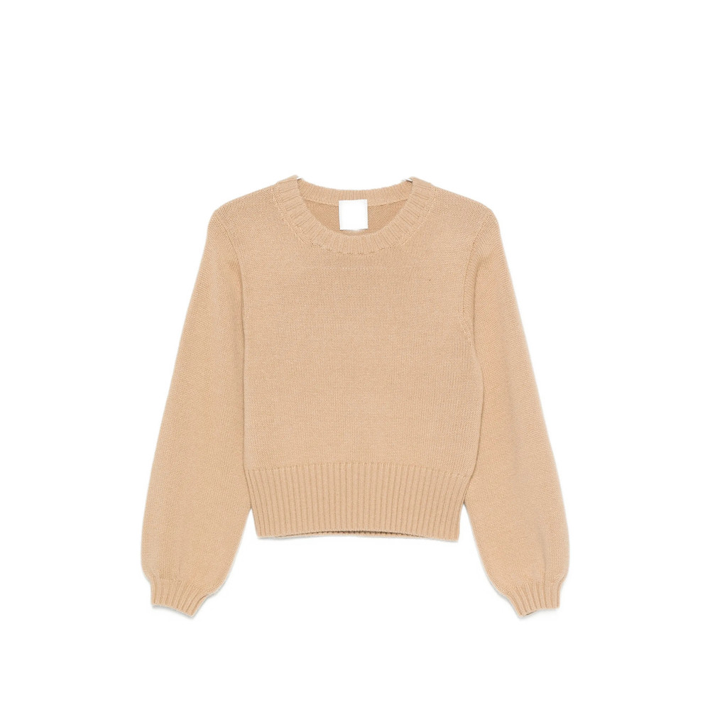 Allude Ribbed-trim Long-sleeve Sweater