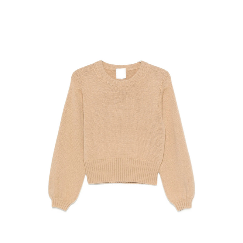 Allude Ribbed-trim Long-sleeve Sweater