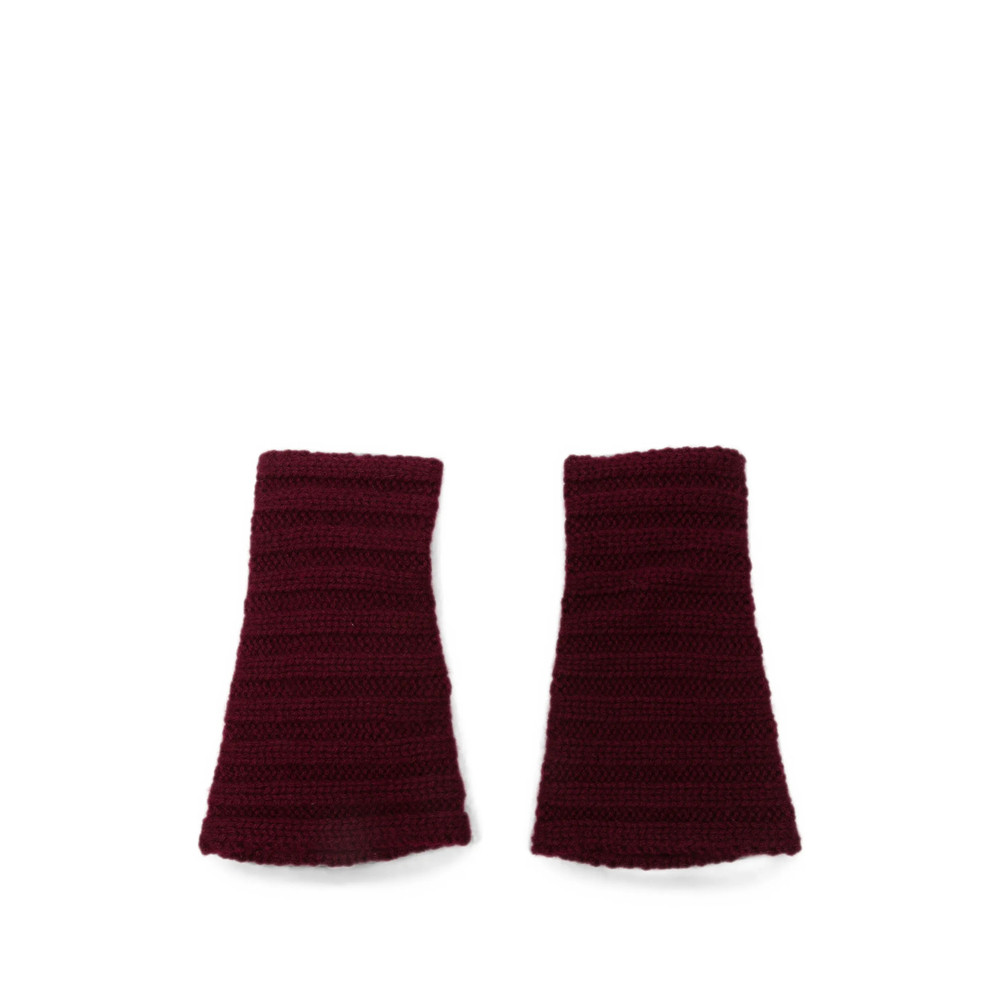 Lisa Yang Ribbed-knit Fingerless Gloves