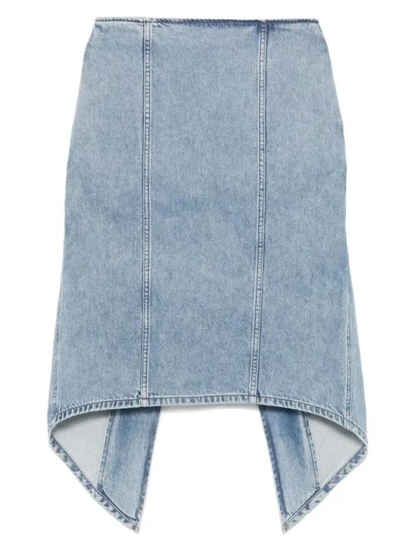 layered midi skirt
