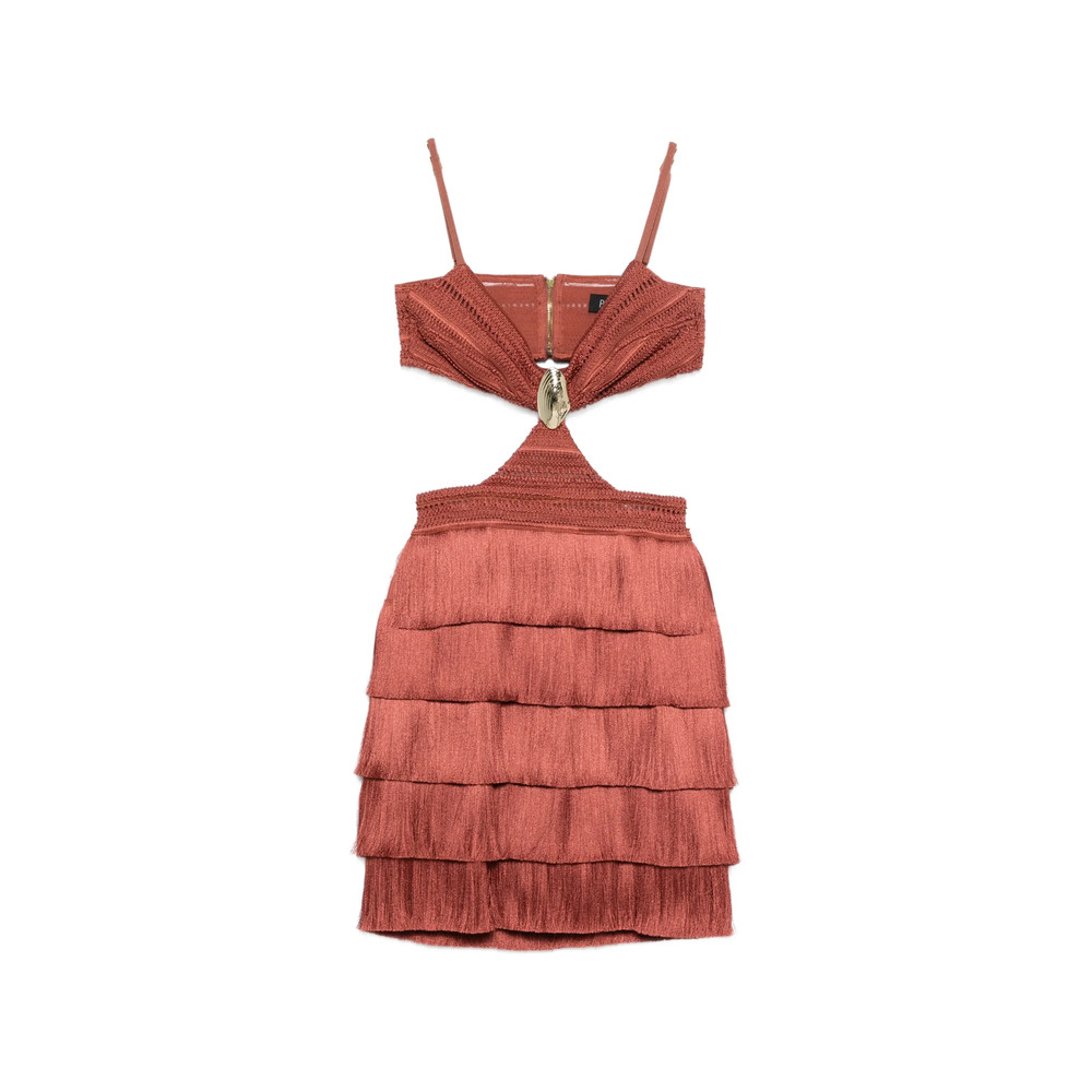 Patbo Cut-out Fringed Mini Dress