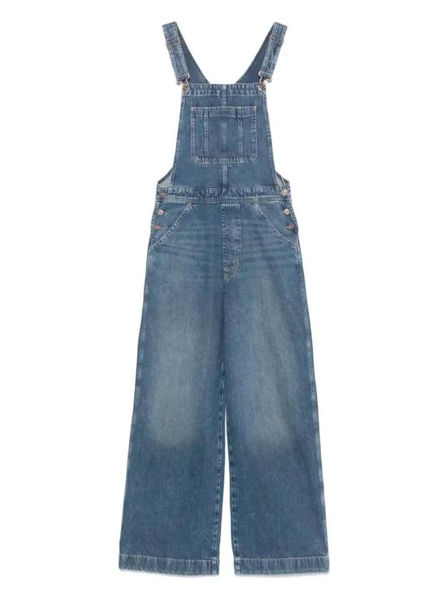 wide-leg dungarees