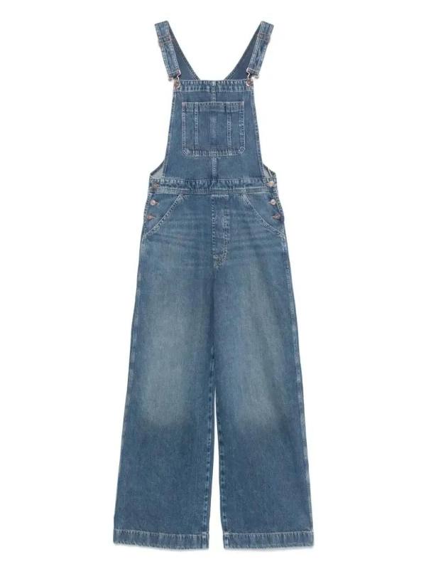 wide-leg dungarees