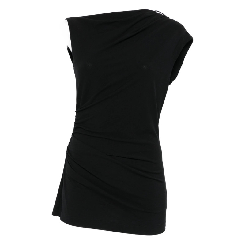 Brunello Cucinelli Asymmetric Draped Top