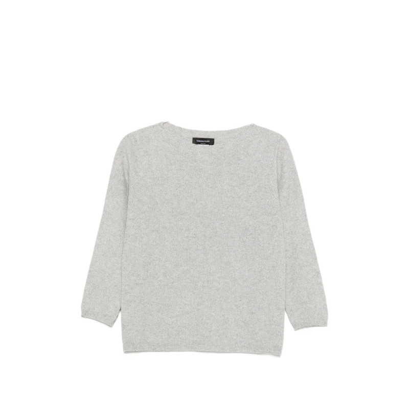 Fabiana Filippi Boat-neck Three-quarter Sleeve Sweater
