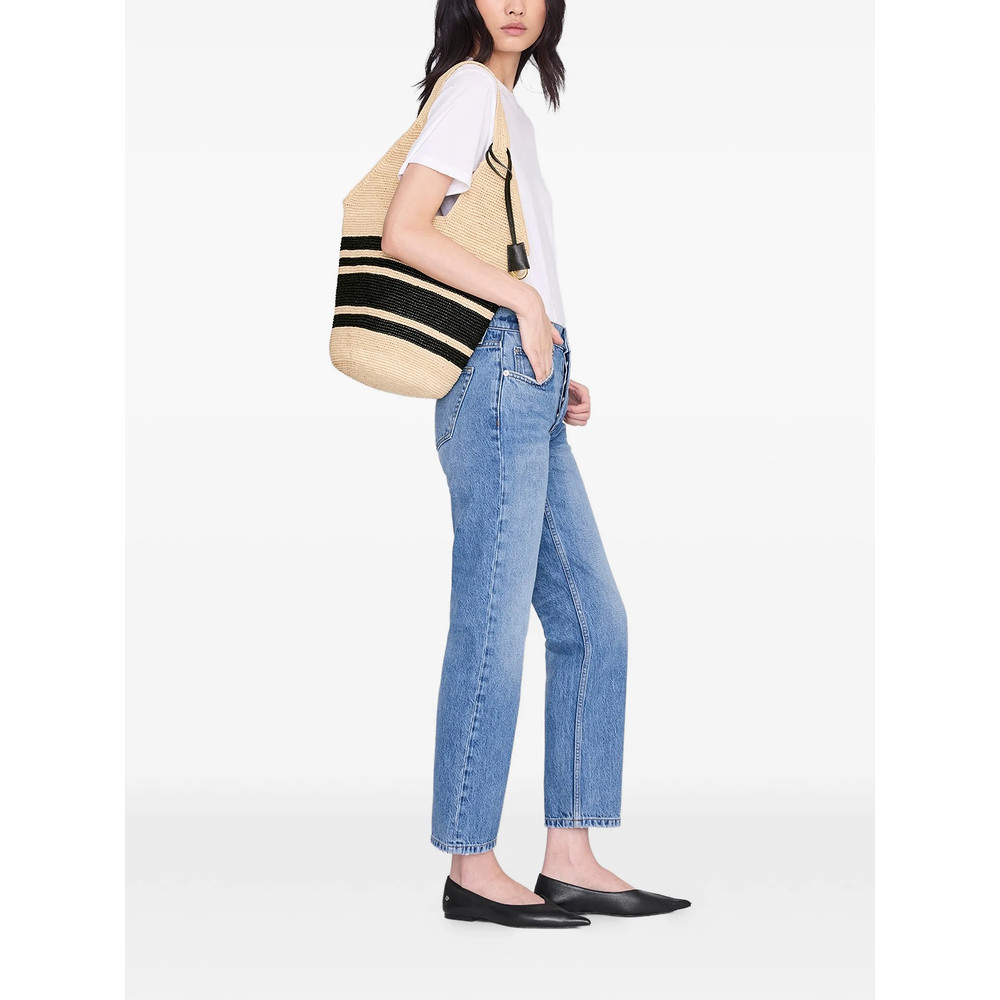 Anine Bing Stripes Leah Tote Bag