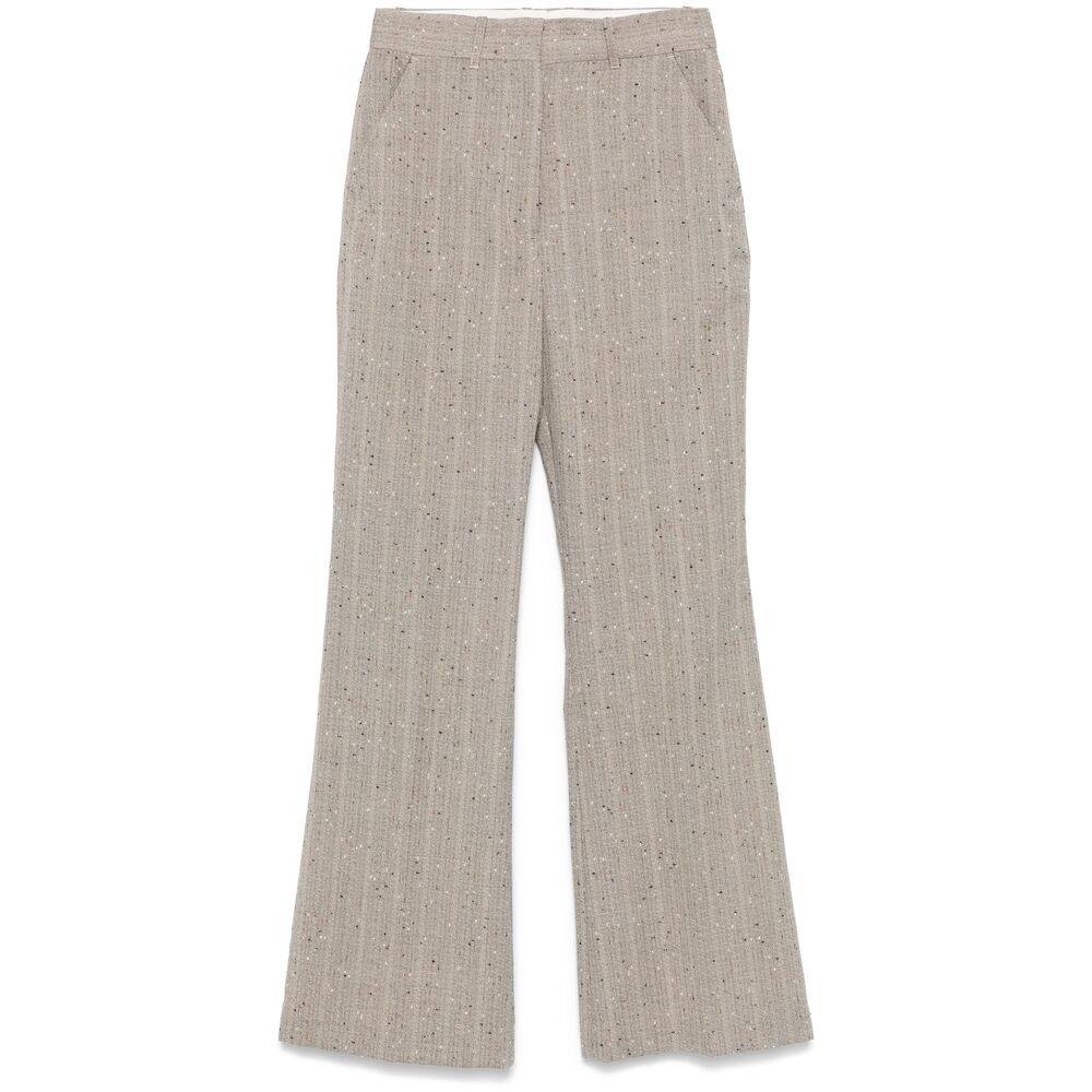 Mark Kenly Domino Tan Split-ankle Trousers
