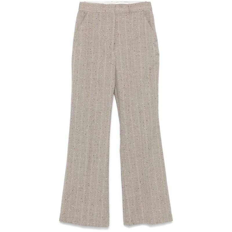Mark Kenly Domino Tan Split-ankle Trousers