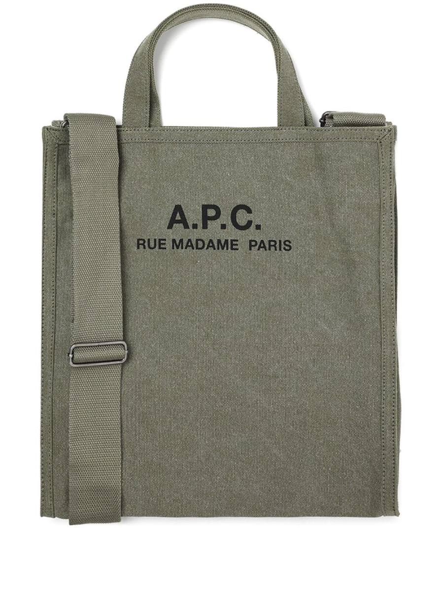 logo-print tote bag
