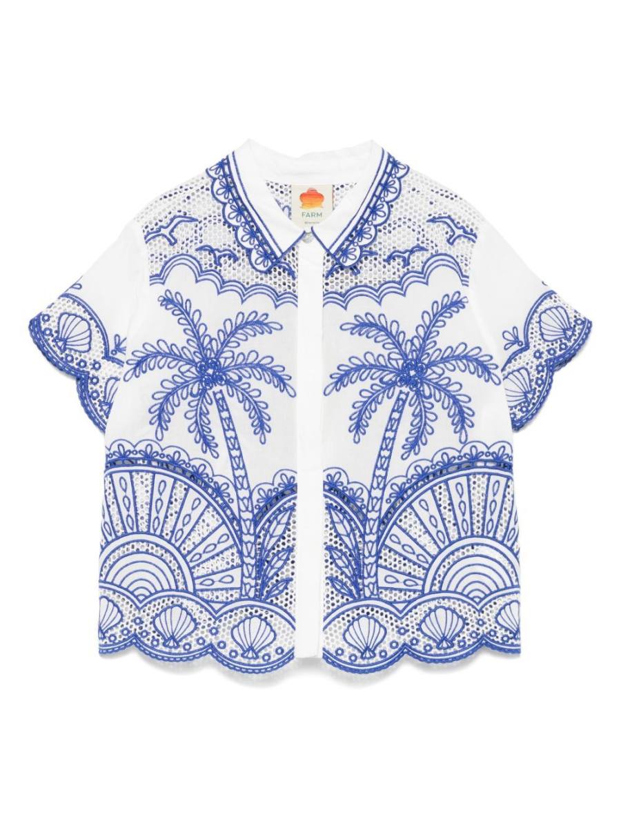 motif-embroidered shirt