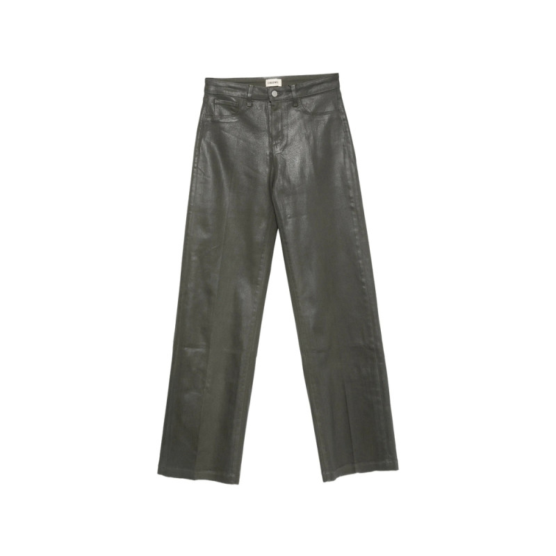 L'agence Coated Straight-leg Trousers