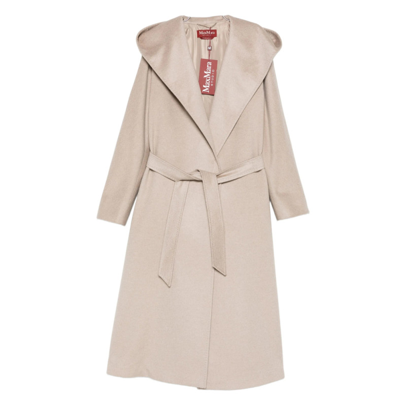 Max Mara Studio Hooded Belted Coat