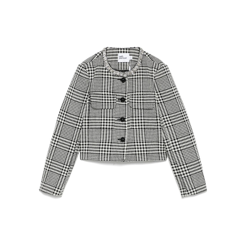 Self Portrait Houndstooth-pattern Jacket