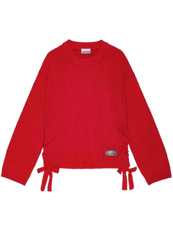 drawstring-hem sweater