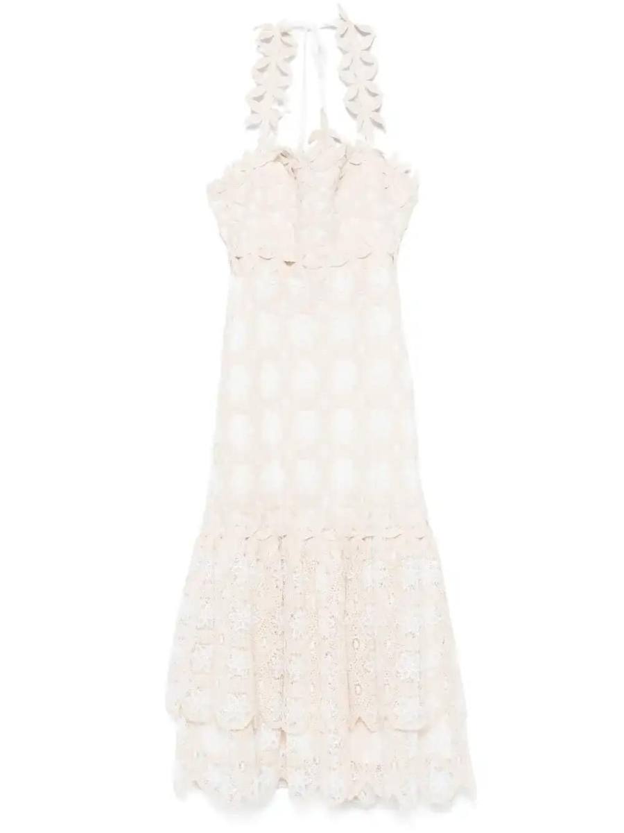 crochet midi dress