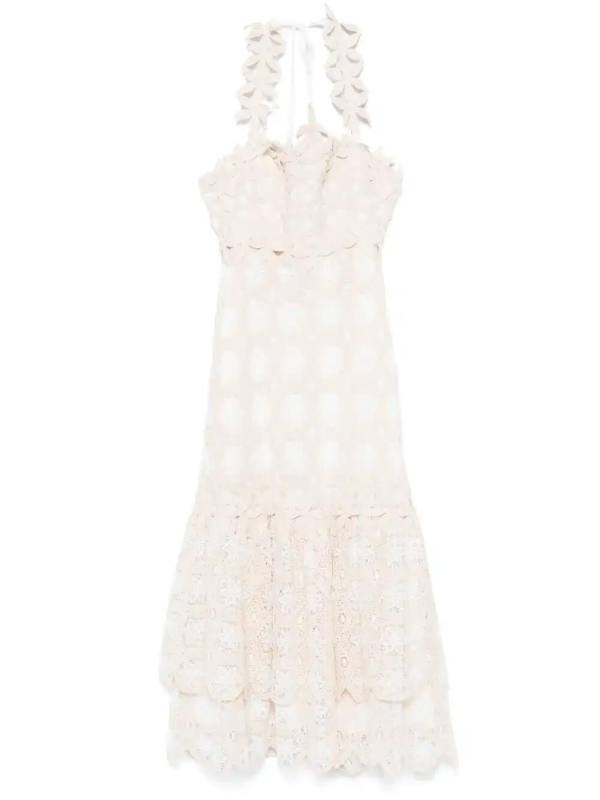 crochet midi dress
