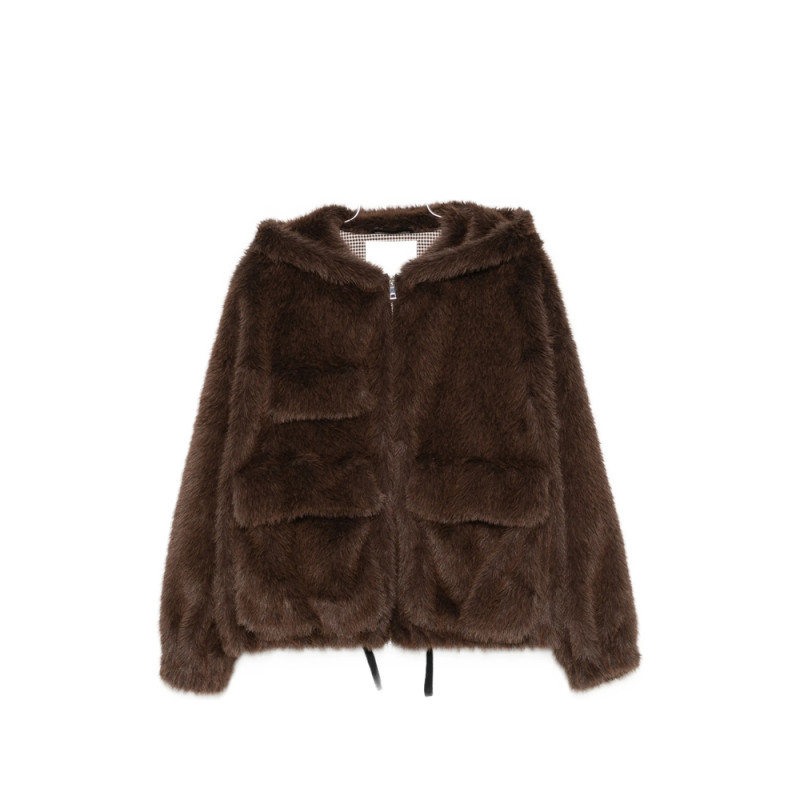 Tela Hooded Faux-fur Jacket