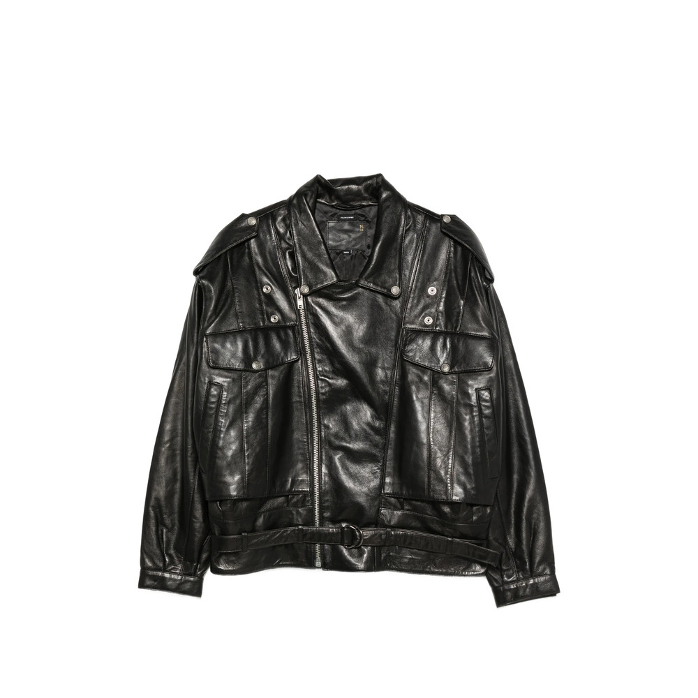 R13 Boyfriend Leather Moto Jacket
