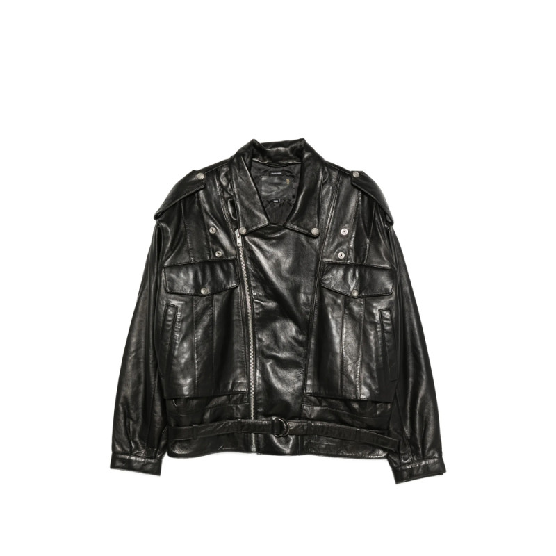 R13 Boyfriend Leather Moto Jacket