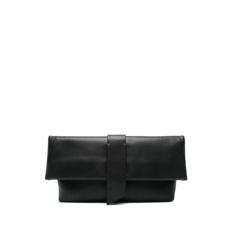 Emporio Armani Folded Leather Clutch Bag