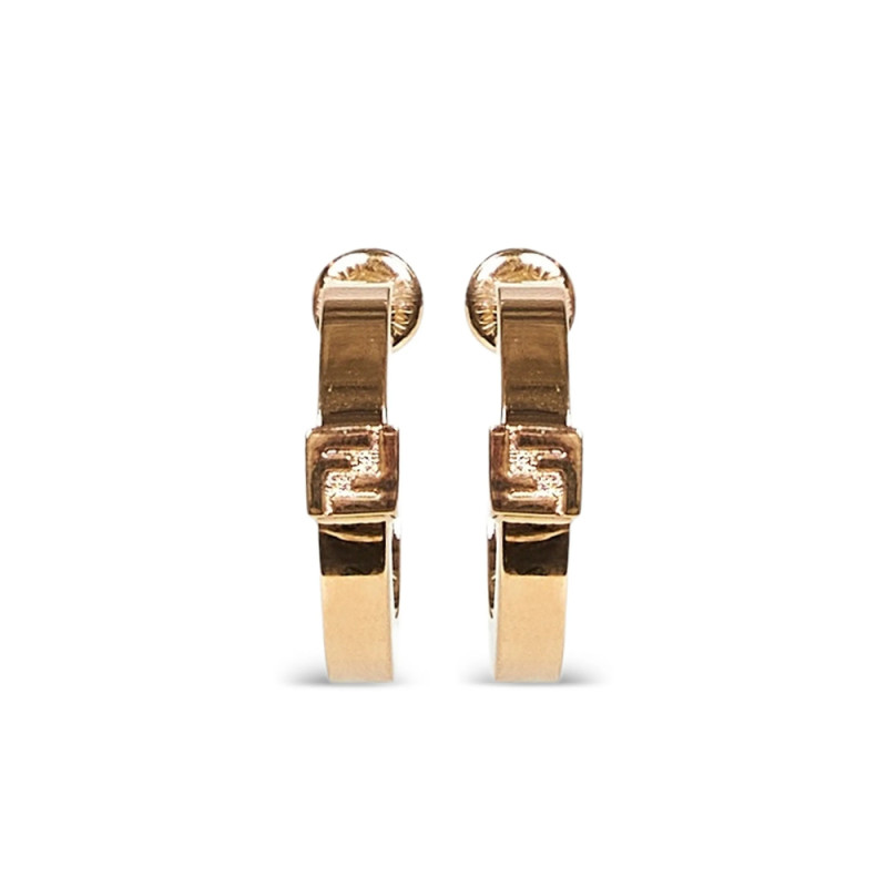 Fendi FF-logo Hoop Earrings