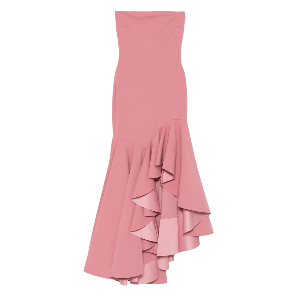 Solace London Ruffled Asymmetric Dress